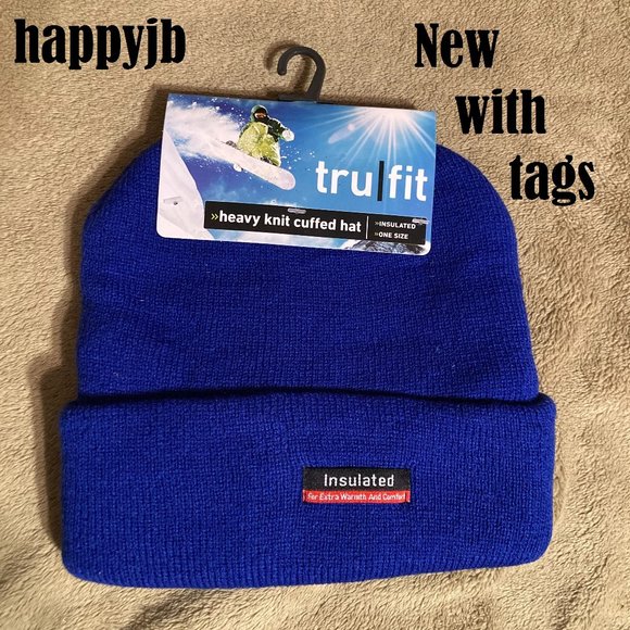 NWT Tru Fit Heavy Knit Cuffed Beanie Hat - Picture 2 of 5